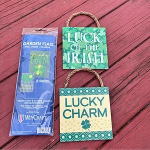 IRISH Lot of Flag and Two Plaques NEW